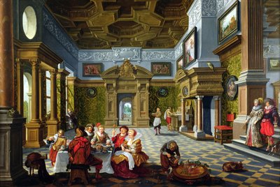 Interior of a Palatial Room, 1622 by Bartolomeus van Bassen